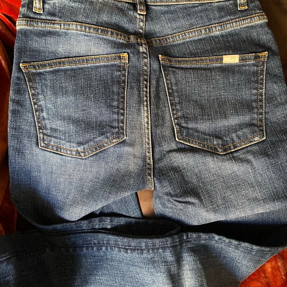 MAJE Jeans, dark wash denim, Size 34 with off set belt - Picture 2 of 5